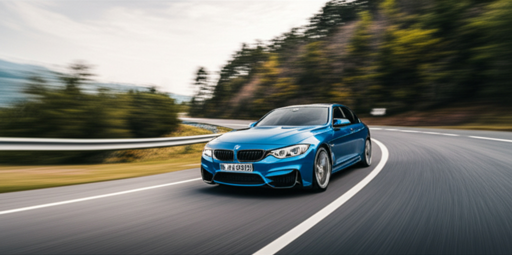Generate a high-quality, relevant image prompt for an article about: Chassis Stabilization: Your BMW