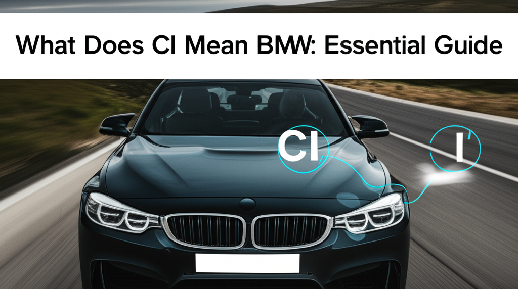 Generate a high-quality, relevant image prompt for an article about: What Does CI Mean BMW: Essentia